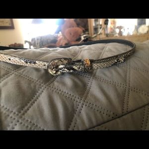 Women’s Donna Karan alligator belt